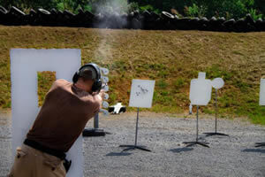 Steel target action sport shooting