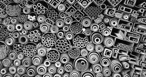 All types of steel shapes