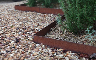 Rusted Steel Edging